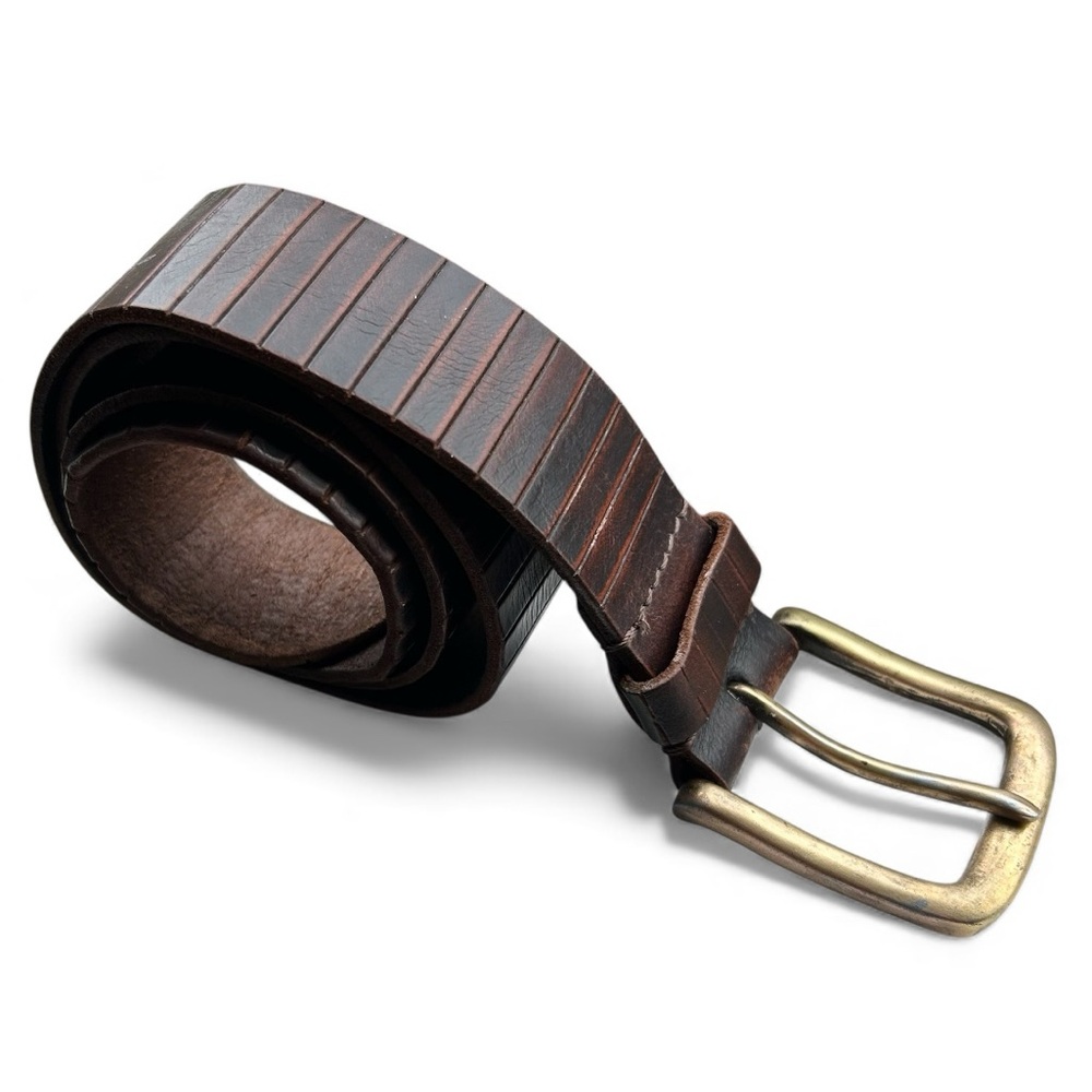 Brown Genuine Leather Belt – Size 34
